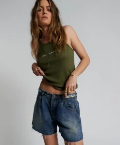 Denim Shorts|ONE TEASPOON Used Blue Super Relaxed Shaker Shorts