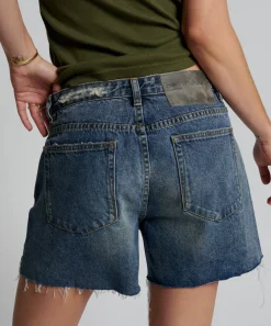 Denim Shorts|ONE TEASPOON Used Blue Super Relaxed Shaker Shorts