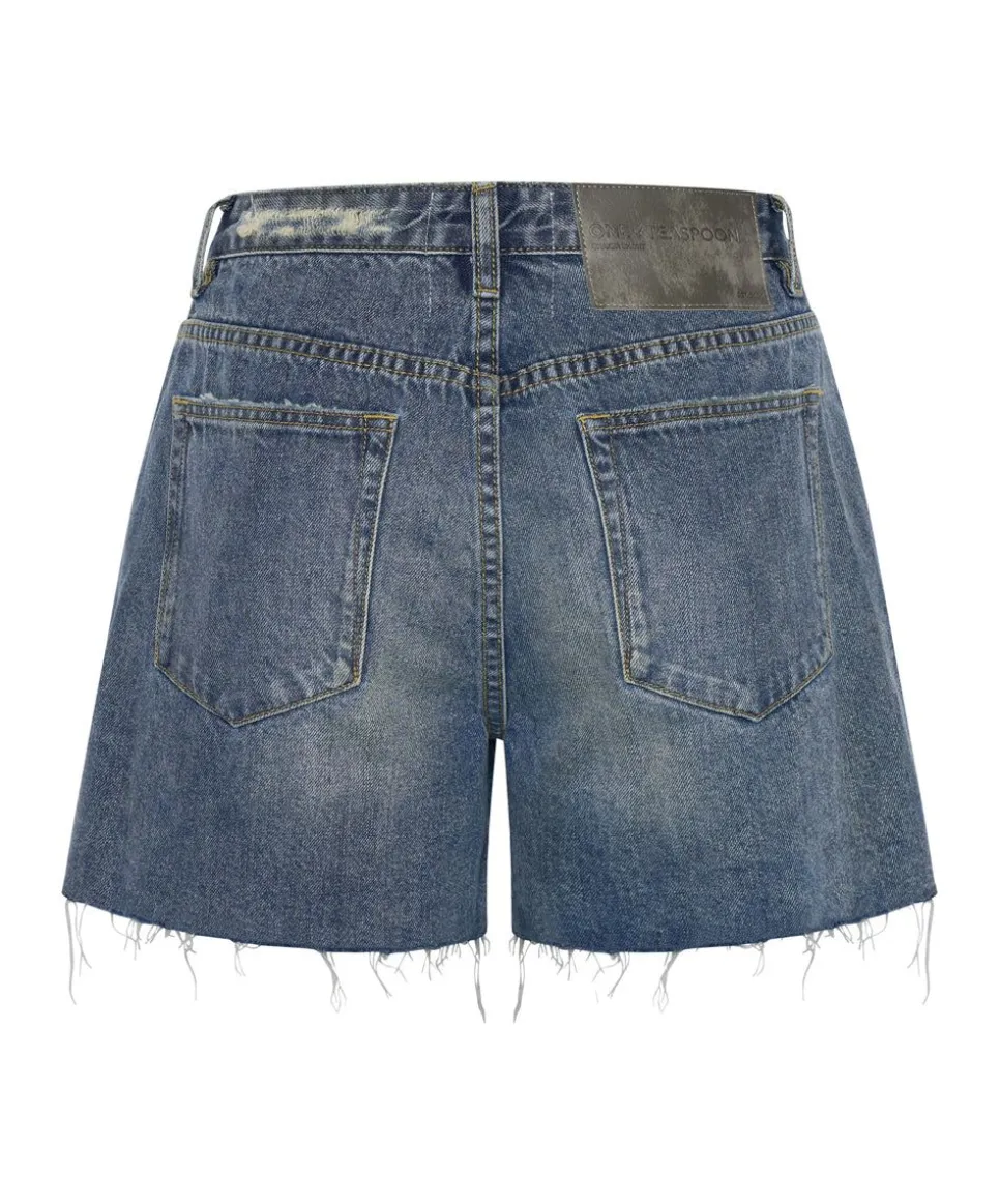 Denim Shorts|ONE TEASPOON Used Blue Super Relaxed Shaker Shorts