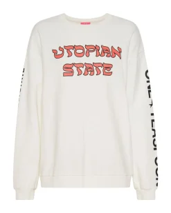 Hoodies And Sweats|ONE TEASPOON Utopian State Logo Sweater