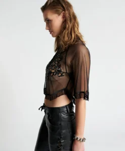 Tops|ONE TEASPOON Vanity Razzle Dazzle Sequin Top