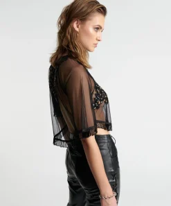 Tops|ONE TEASPOON Vanity Razzle Dazzle Sequin Top