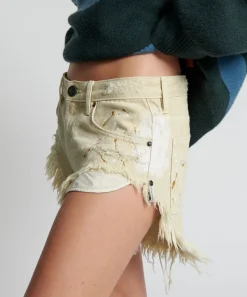 Denim Shorts|ONE TEASPOON Vegas Gold Painted Rollers Denim Shorts