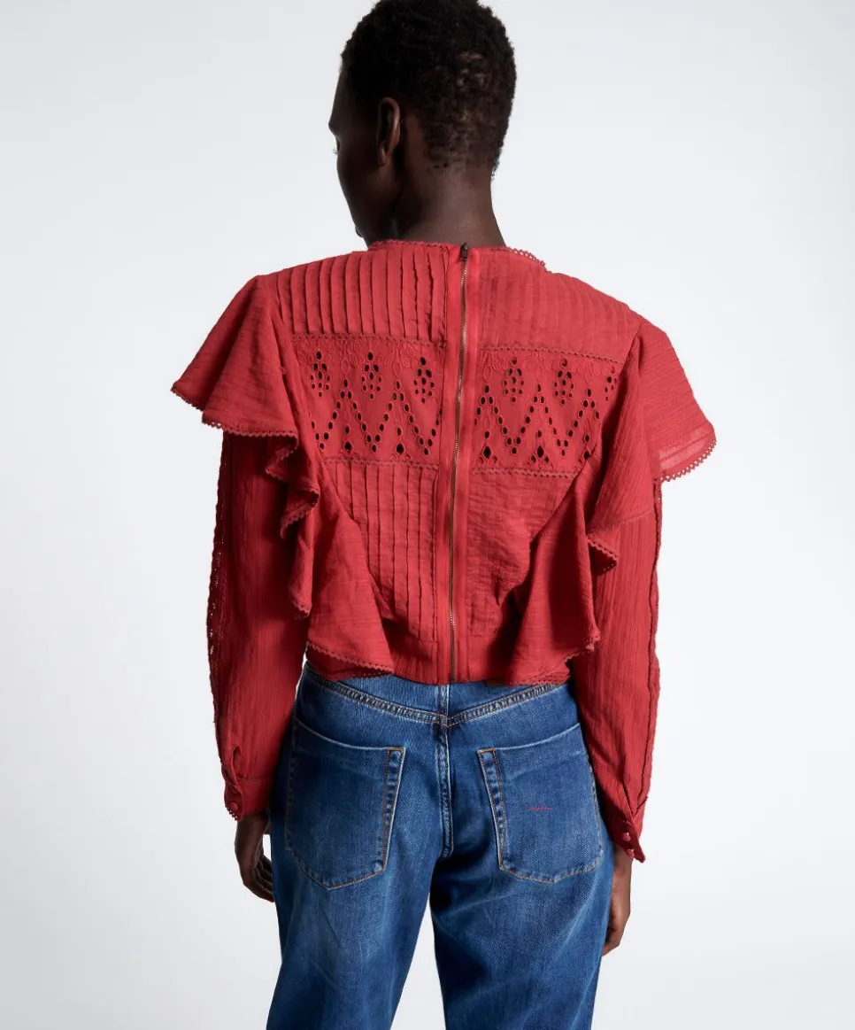 Tops|ONE TEASPOON Victoria Longsleeve Crop