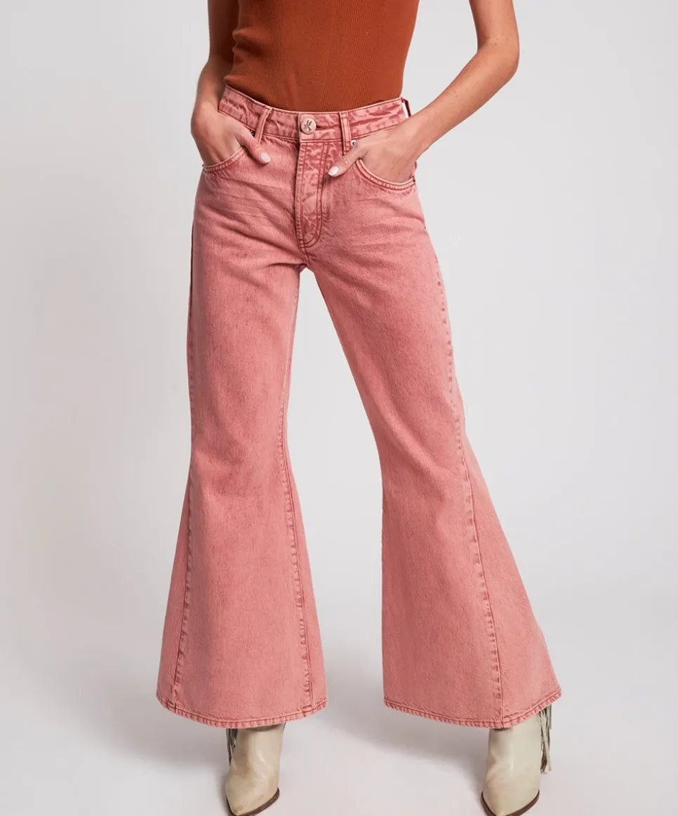 Denim Jeans|ONE TEASPOON Vintage Red Marines Mid Waist Flare