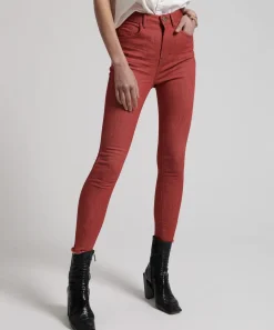 Denim Jeans|ONE TEASPOON Viona Red Freebirds Ii Super High Waist Skinny Jeans