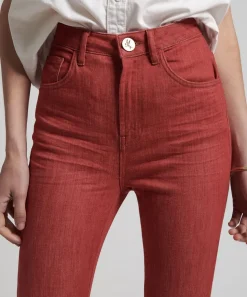Denim Jeans|ONE TEASPOON Viona Red Freebirds Ii Super High Waist Skinny Jeans