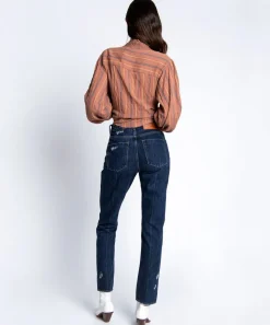 Denim Jeans|ONE TEASPOON Virgin Blue Awesome Baggies High Waist Straight Leg Jeans