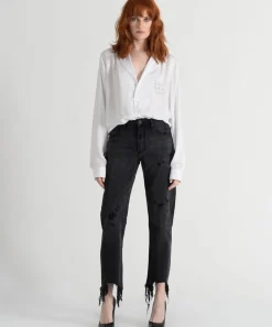 Denim Jeans|ONE TEASPOON Volcanic Awesome Baggies High Waist Straight Leg Jeans