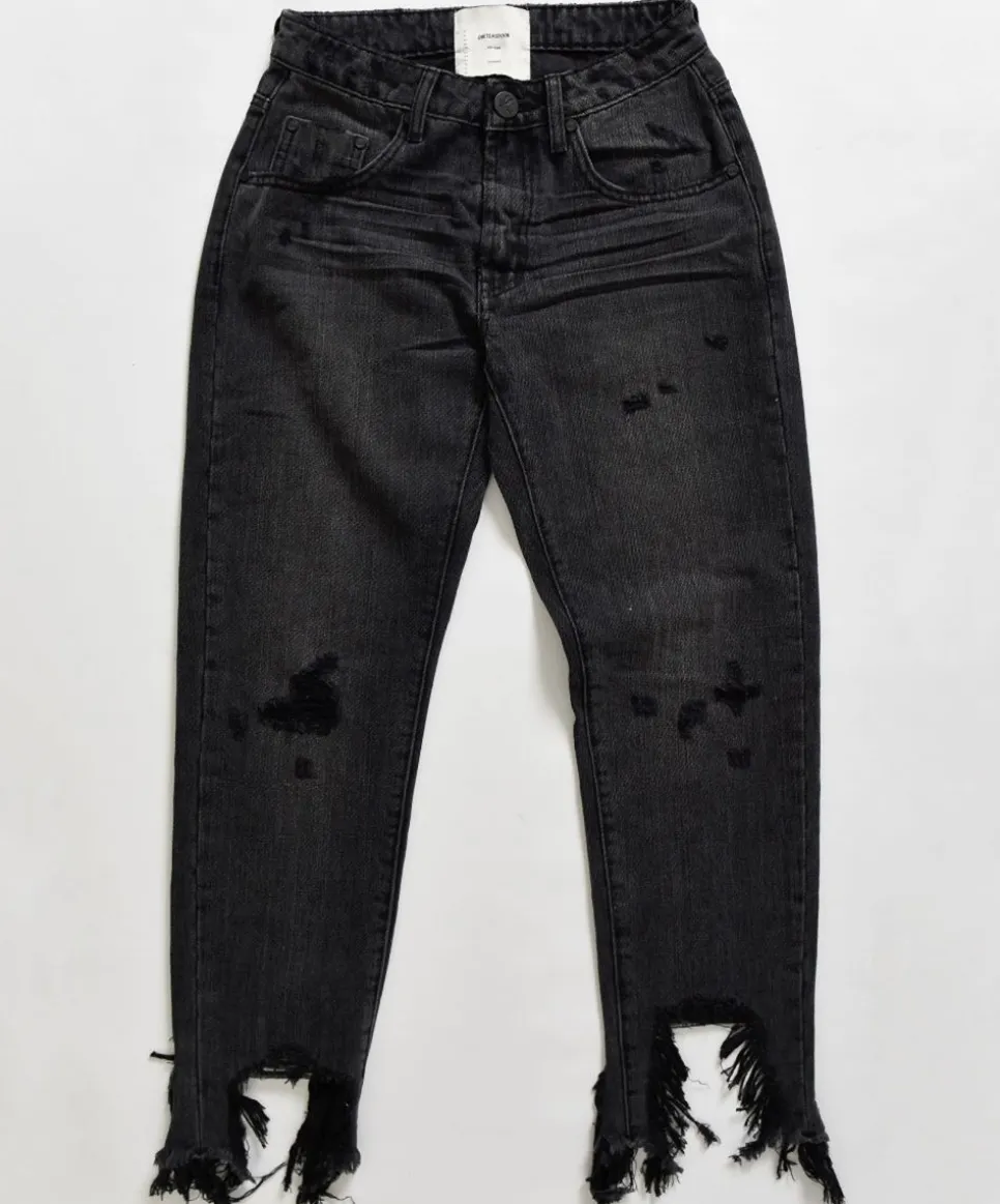 Denim Jeans|ONE TEASPOON Volcanic Awesome Baggies High Waist Straight Leg Jeans