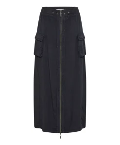 Denim Skirts|ONE TEASPOON Washed Black Tencel Parachute Skirt