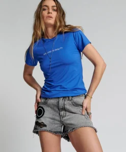 Graphic Tees|ONE TEASPOON Welcome To Reality Fitted Tee