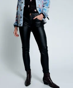 Denim Jeans|ONE TEASPOON Wet Black Freebirds Ii High Waist Skinny Jeans