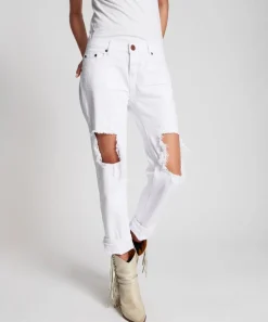 Denim Jeans|ONE TEASPOON White Beauty Awesome Baggies