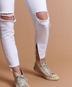 Denim Jeans|ONE TEASPOON White Beauty High Waist Freebirds