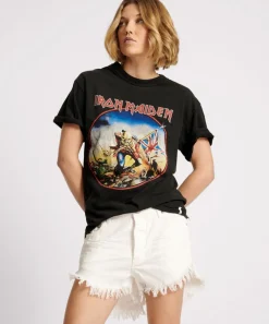 Denim Shorts|ONE TEASPOON White Beauty Outlaws Mid Length Denim Shorts