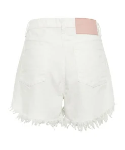 Denim Shorts|ONE TEASPOON White Beauty Outlaws Mid Length Denim Shorts