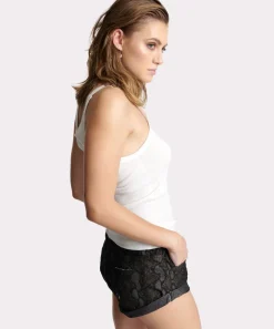 Tees & Tanks|ONE TEASPOON White Bower Bird Rib Singlet