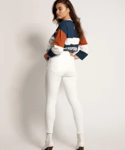 Denim Jeans|ONE TEASPOON White Freebirds Ii Super High Waist Skinny Jeans