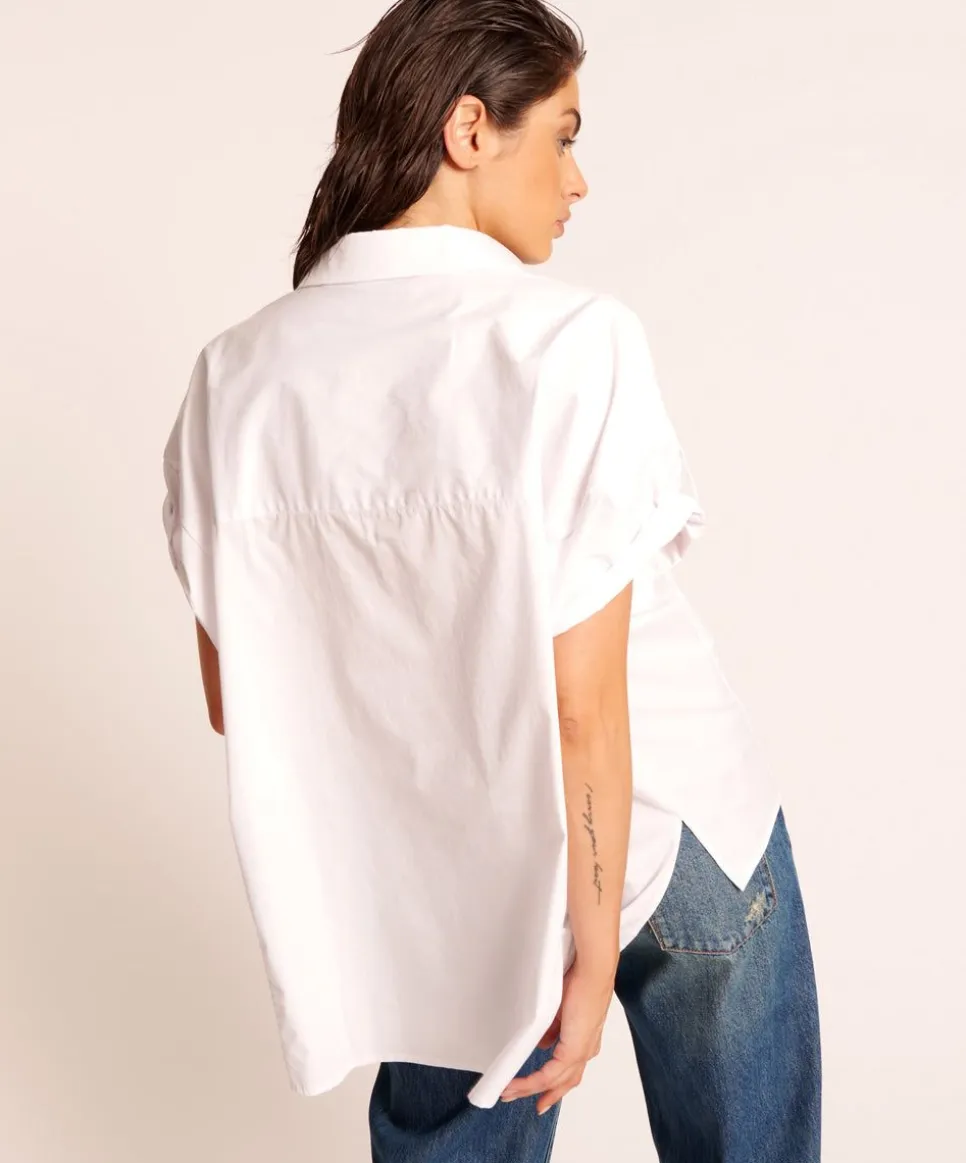 Shirts|ONE TEASPOON White Kings Road Cotton Shirt