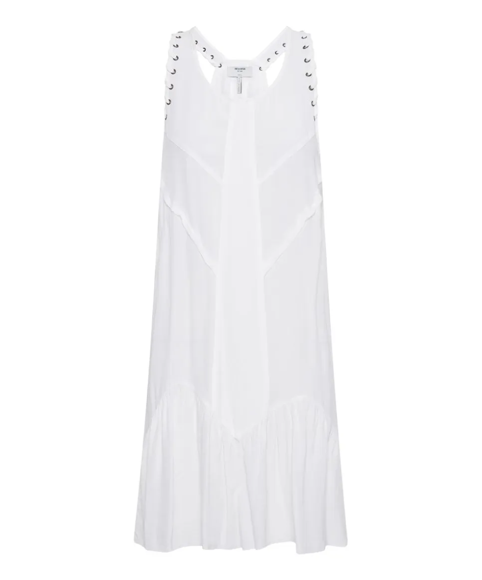 Mini Dresses|ONE TEASPOON White Laced Charleston Tiered Dress
