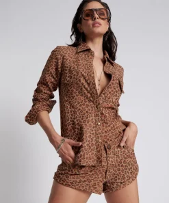 Bottoms|ONE TEASPOON Wild Thing Suede Bandit Low Waist Shorts