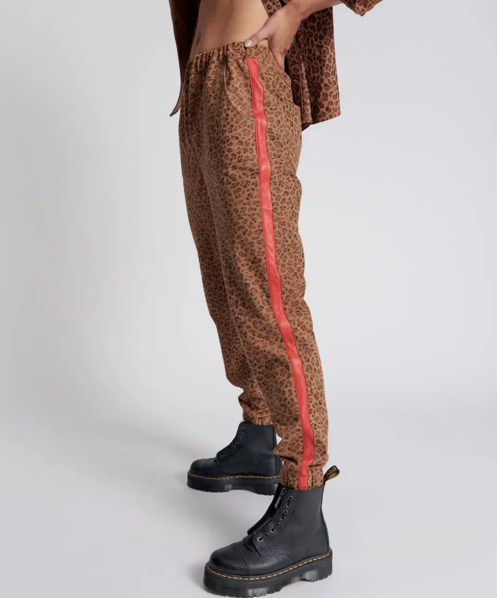 Bottoms|ONE TEASPOON Wild Thing Suede Shabbies Drawstring Boyfriend Pants