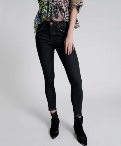 Denim Jeans|ONE TEASPOON Worn Black Freebirds Ii High Waist Skinny Jeans