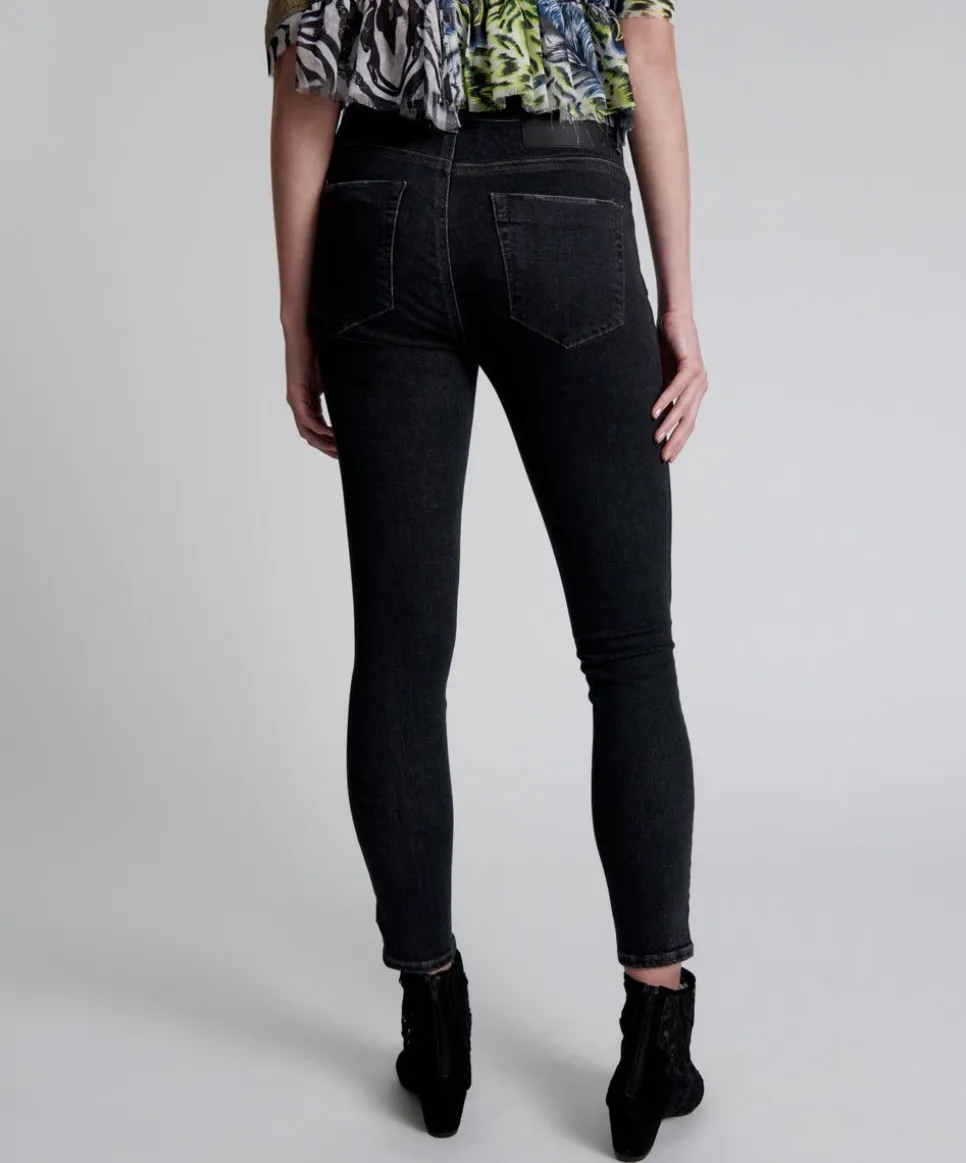 Denim Jeans|ONE TEASPOON Worn Black Freebirds Ii High Waist Skinny Jeans