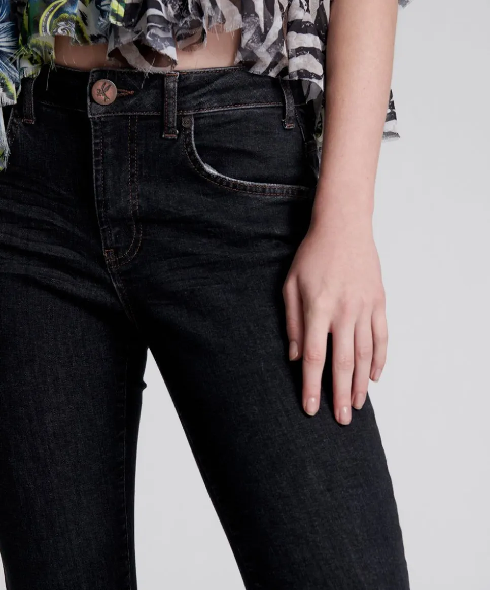 Denim Jeans|ONE TEASPOON Worn Black Freebirds Ii High Waist Skinny Jeans