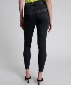 Denim Jeans|ONE TEASPOON Worn Black Preachers High Waist Skinny Jeans
