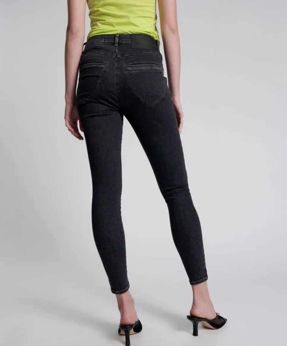 Denim Jeans|ONE TEASPOON Worn Black Preachers High Waist Skinny Jeans