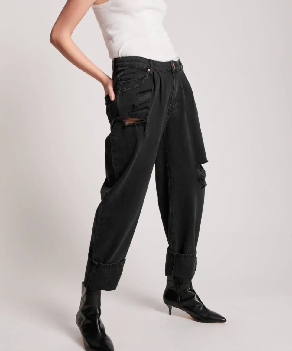 Denim Jeans|ONE TEASPOON Worn Black Smiths Trouser Jeans