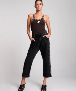 Denim Jeans|ONE TEASPOON Worn Black Sports Safari High Waist Relaxed Jeans