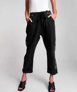 Denim Jeans|ONE TEASPOON Worn Black Sports Safari High Waist Relaxed Jeans