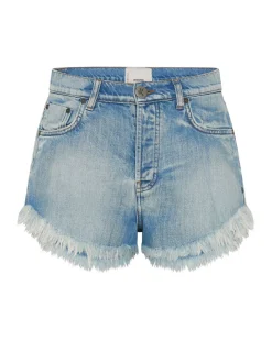 Denim Shorts|ONE TEASPOON Worn Out Hendrixe Outlaws Mid Length Denim Shorts