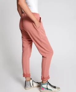 Bottoms|ONE TEASPOON Worn Pink Cargo Sweat Pants