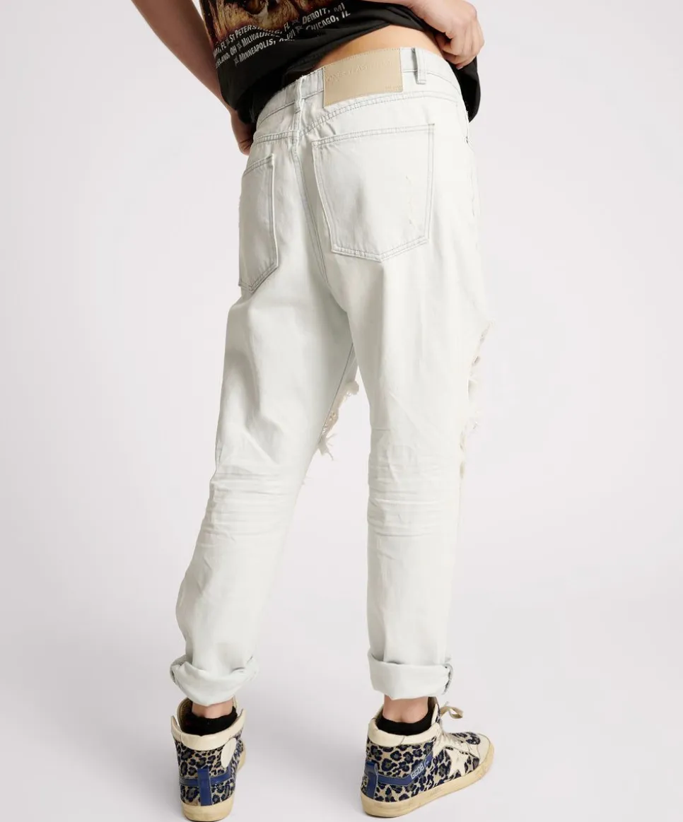 Denim Jeans|ONE TEASPOON Xanthe Messed Up Saints Boyfriend Jeans