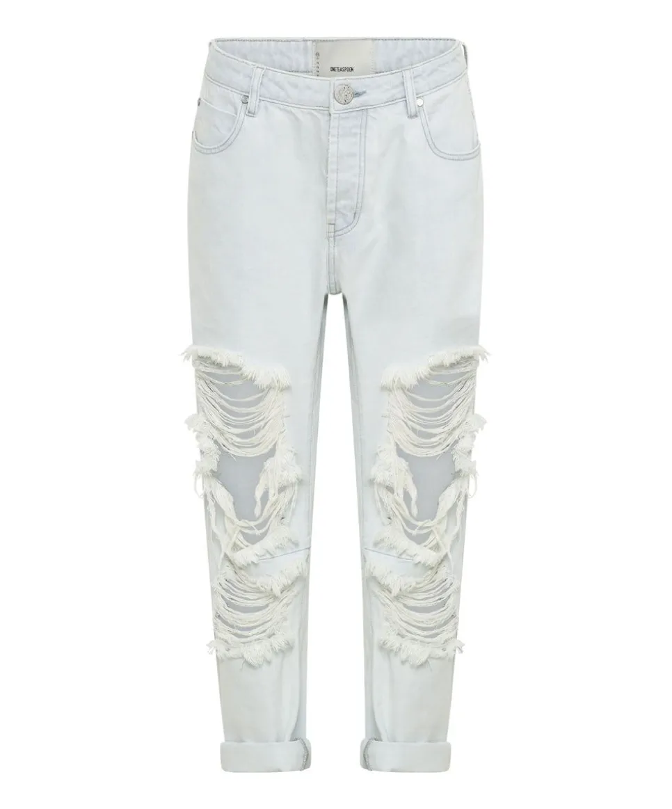 Denim Jeans|ONE TEASPOON Xanthe Messed Up Saints Boyfriend Jeans
